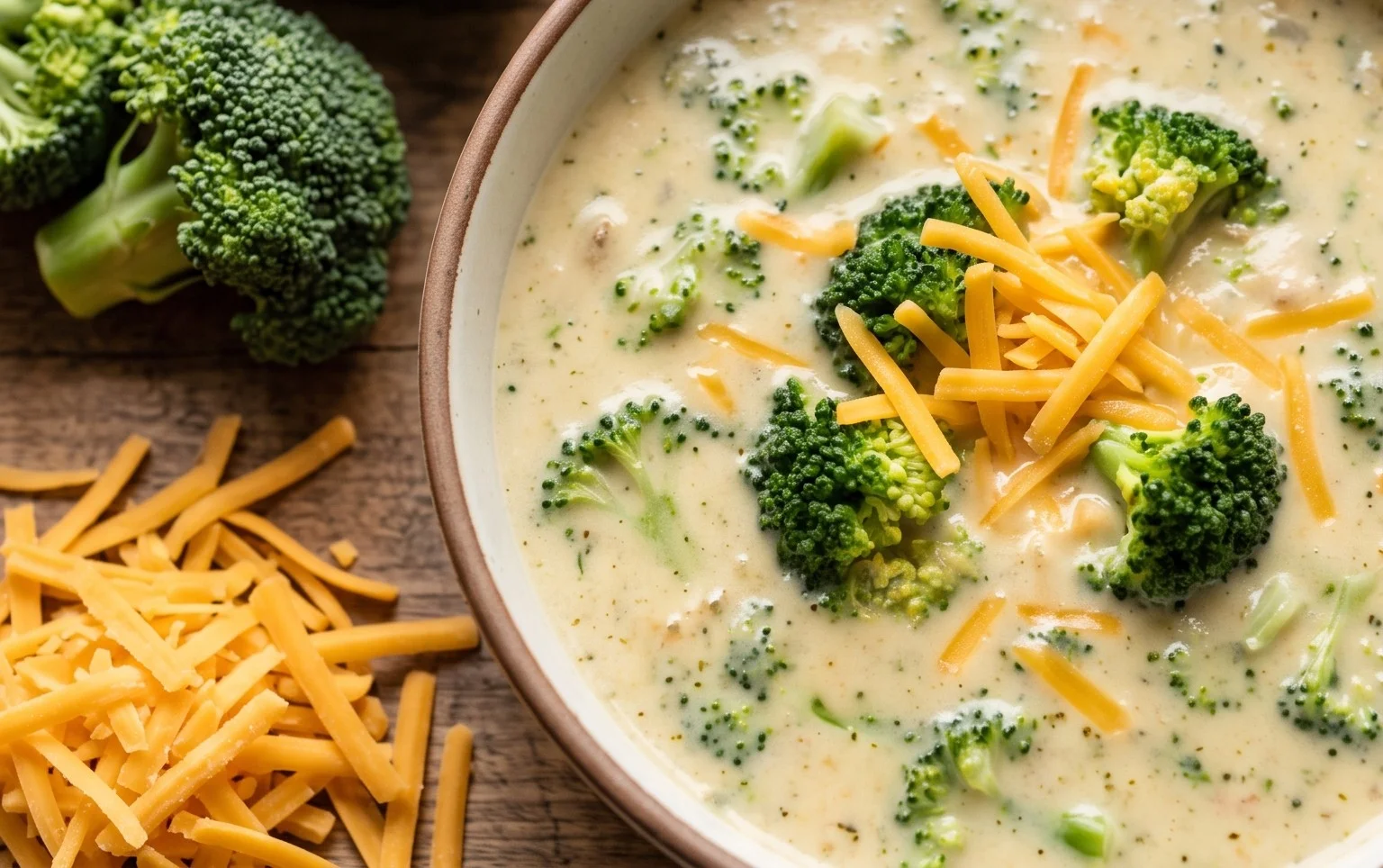 High Protein Broccoli Cheddar Soup